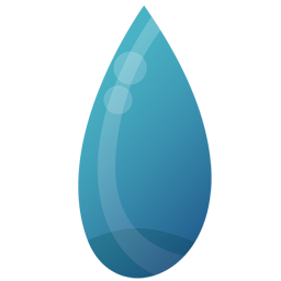 Blue Raindrop