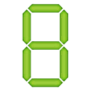 Digital Font Number 8