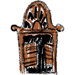 Crayon Saloon Door
