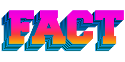 Pink-Orange Fact Logo