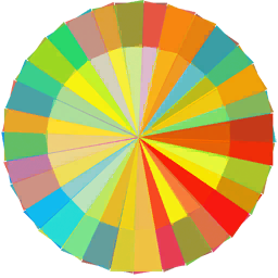 Colour Wheel- Cubist