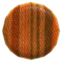 Brown Stripy Button