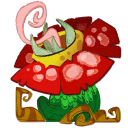 Red Man-Eating Plant