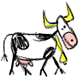 Crayon Cow Side