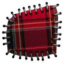 Red Tartan Patch