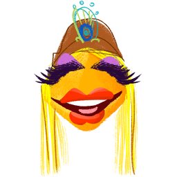 File:Sticker DLC Muppets Face Janice Head.png