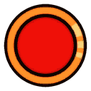 Pinball Button Red