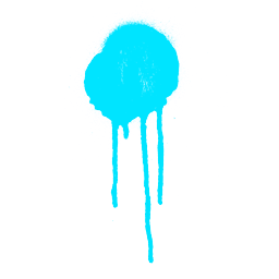 Blue Paint Splat