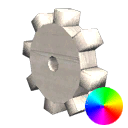 White Wooden Cog