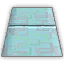 Aqua Rectangle Bridge