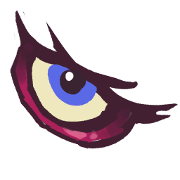 Pink Blob Eye Lashes