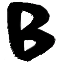 Thick Black Letter B