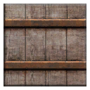 Wood with Rusted Iron