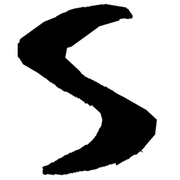 Thick Black Letter S