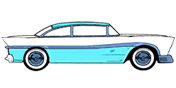 50s Car - Blue