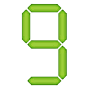 Digital Font Number 9