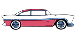 50s Car - Red