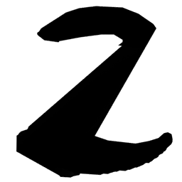 Thick Black Letter Z