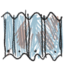 Crayon Corrugated Iron