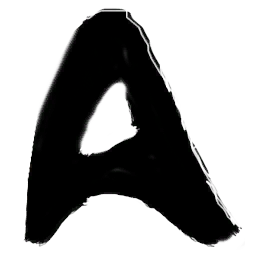 Thick Black Letter A