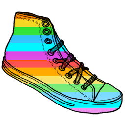 Rainbow Shoe