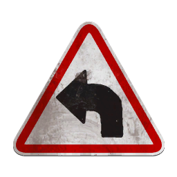 Road Sign - Left Turn