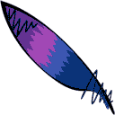 Purple Ornate Feather