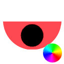 Glowing Eye - Semicircle