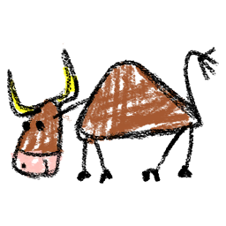 File:Sticker DLC ToyStory Animal Crayon Cow Brown.png