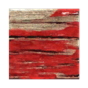 Red-Painted Wood