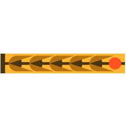 Ziggurat Border - Gold