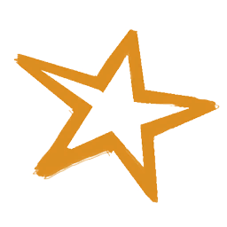 File:Sticker Space Decorative Star Outline Orange.png