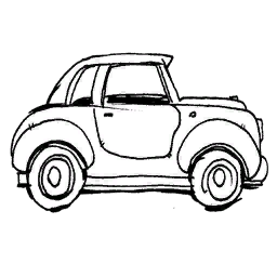 Retro Car Sketch