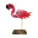 Wooden Flamingo