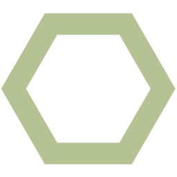 Hexagon Outline - Grey