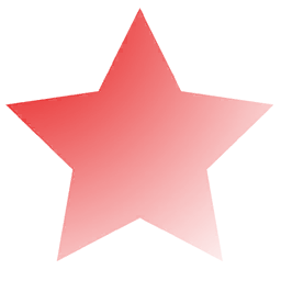 Red Transparent Star