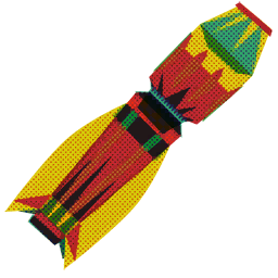 Colourful Rocket