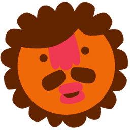 Round Orange Face