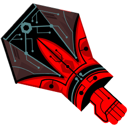 Red Robot Hand