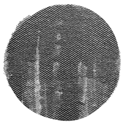 Black Screen Print Circle