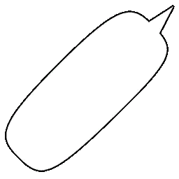 Narrow Speech Bubble
