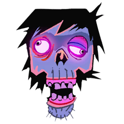 Pink Zombie Head
