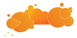 Orange Cloud Background