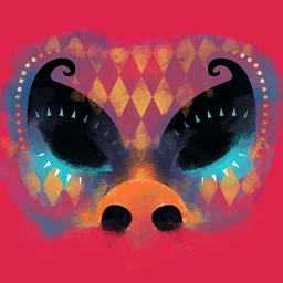 Extravagant Pig Mask - Dark