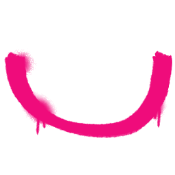 Pink Drippy Smile