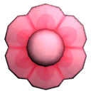 Pink Flower Button