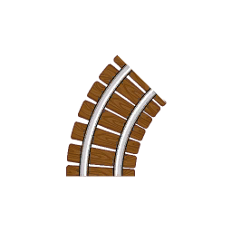 Sticker CoasterValley Wooden Track Bend 45 Degree.png