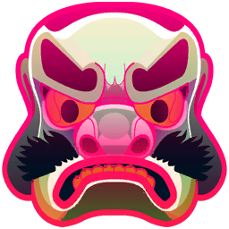 Pink Warrior Mask