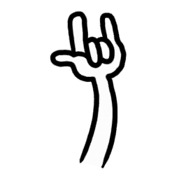 File:Sticker Unthemed Doodles Rock Hand.png