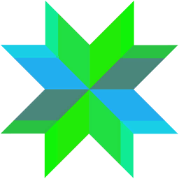 Green-Blue Starburst